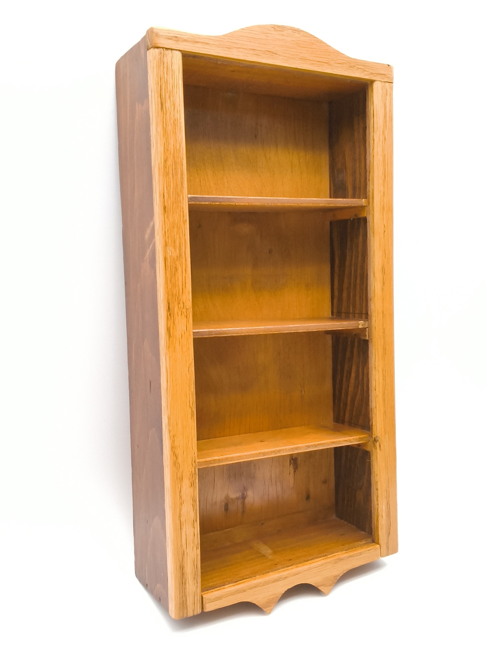Vintage Wooden 4-Tier Wall Shelf